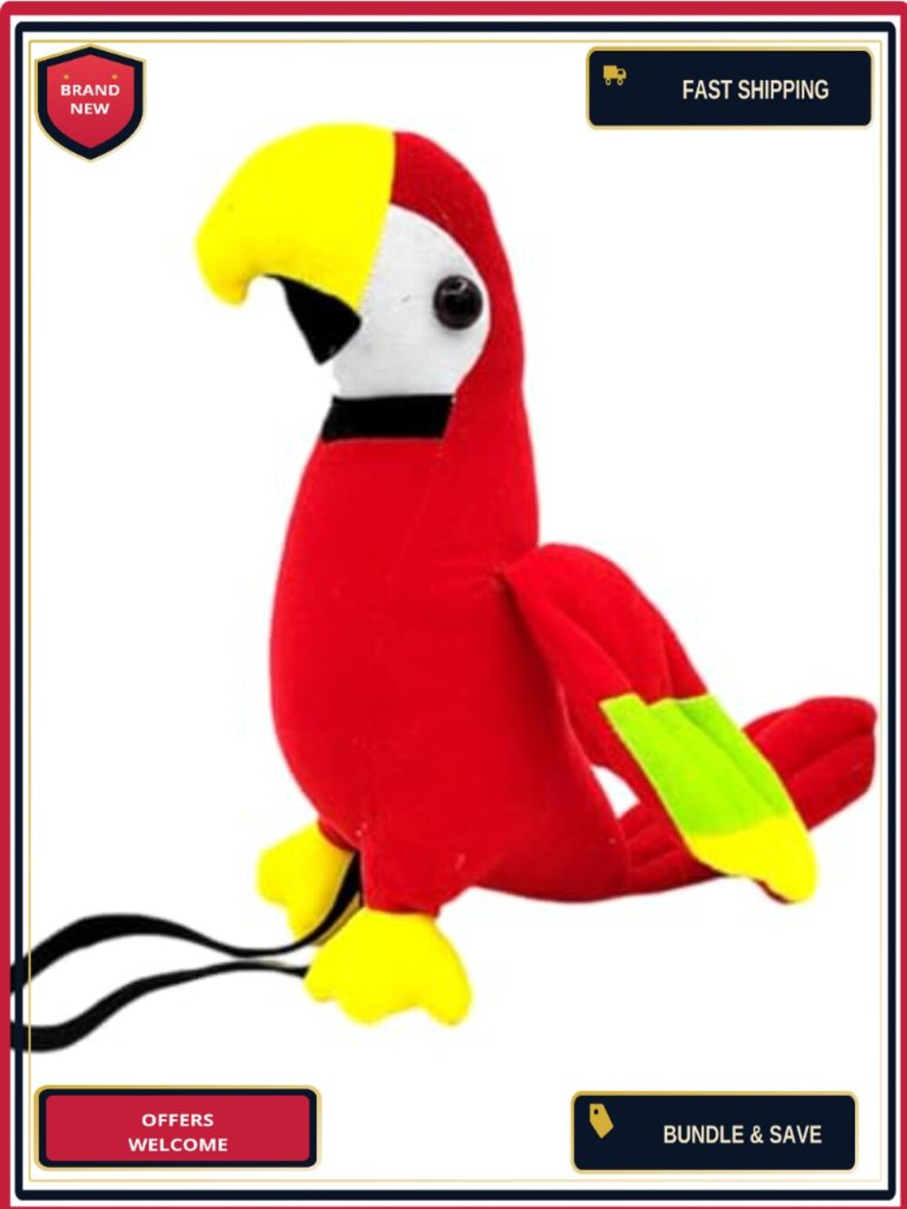 Pirate Parrot Shoulder Prop Costume Accessory for Adults